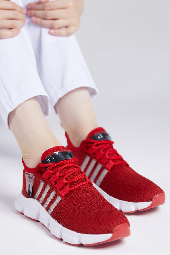 Unisex Kırmızı Siyah Spor Ayakkabı Tb1692