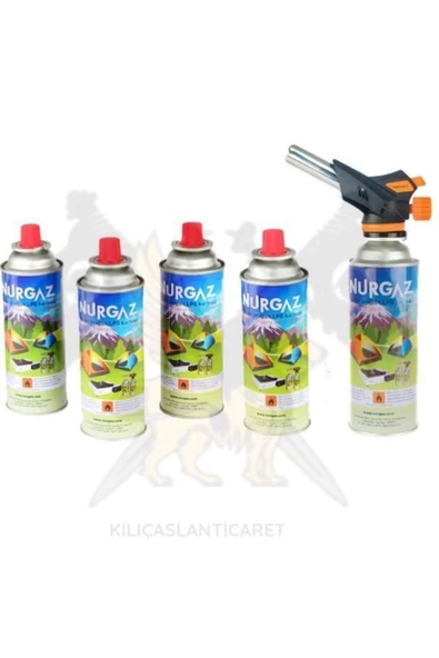 Nurgaz Firebird Torch Set+4 Adet 220 Gr Kartuş