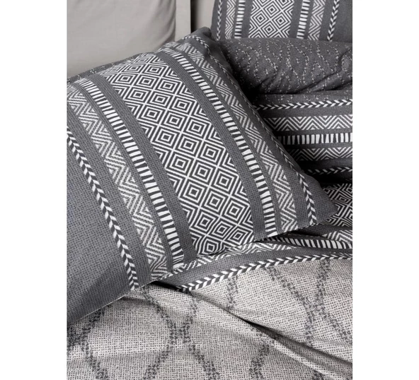 Cotton Box Toprak Çift Kişilik Nevresim Takımı Tonnia Vizon - Resim 2