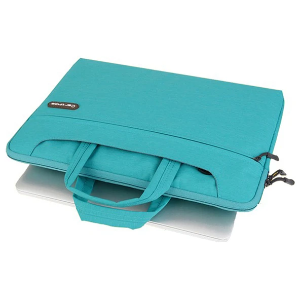 Laptop Çantası 15-16 İnç MacBook Pro Uyumlu Suya Dayanıklı Darbe Korumalı Çok Cepli Omuz Çantası - 3