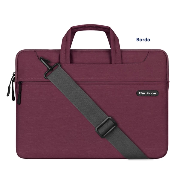 Laptop Çantası Macbook Çantası 15 inç Omuz Çantası Notebook Bilgisayar Evrak Çantası Askılı Cartinoe - 5