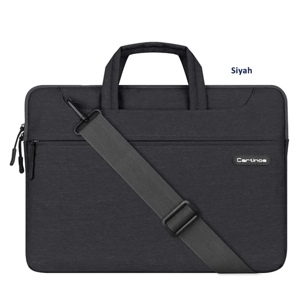 Laptop Çantası Macbook Çantası 15 inç Omuz Çantası Notebook Bilgisayar Evrak Çantası Askılı Cartinoe - 2