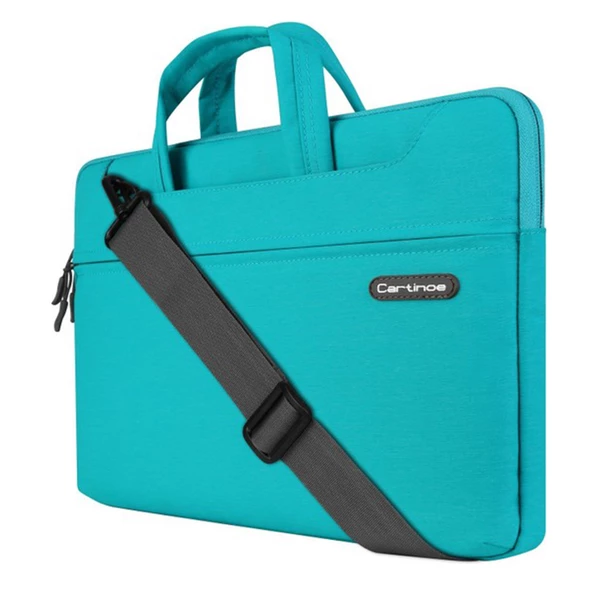 Laptop Çantası Macbook Çantası 15 inç Omuz Çantası Notebook Bilgisayar Evrak Çantası Askılı Cartinoe - 7