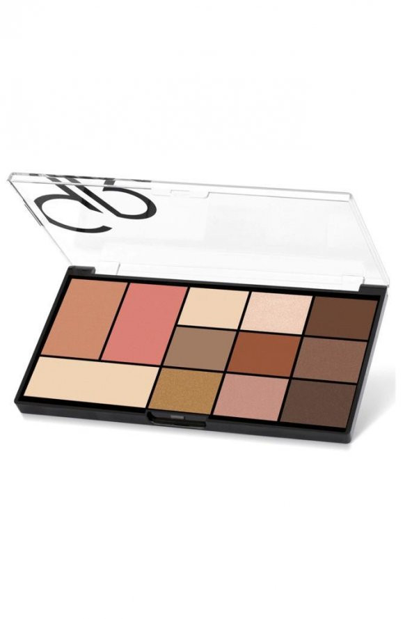 Golden Rose City Style Face and Eye Palette 01 Warm Nude Far Paleti