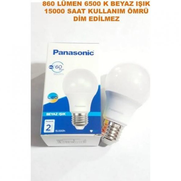 Panasonic 8.5w led ampul beyaz ışık - 2