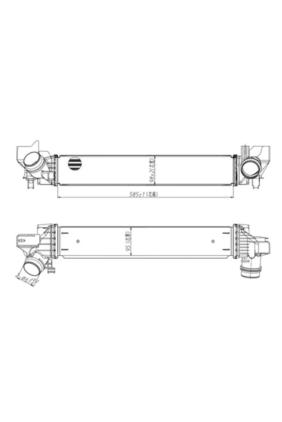 MGA TURBO RADYATORU (BMW  F40-F44-F45-F46-F48-F39 /  MINI  F54-F55-F56-F57-F60 )