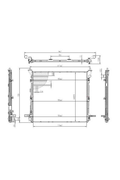 MGA SU RADYATORU BRAZING (VW  CRAFTER / CRAFTER PANELVAN) ürün görseli