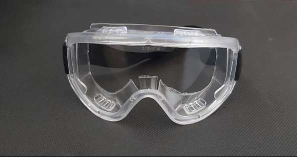 Batu Grand Koruyucu Şeffaf Gözlük İş Gözlüğü Laboratuvar Gözlüğü Silikon - Resim 5