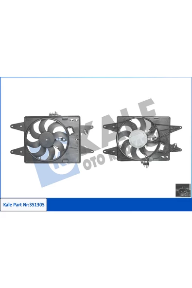 KALE FAN MOTORU - DAVLUMBAZLI (FIAT  DOBLO 1.9D 01- 1.3MJET 05- (TEKLİ)