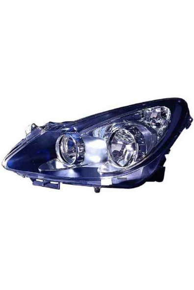 VALEO Sağ Far Siyah/krom Opel Corsa D 06 14 Elektrikli Halojen H7 H1 Tanım: Eh Sport Opc 111.yıl Adaptif H