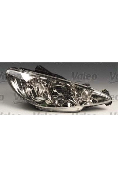 VALEO Sağ Far Peugeot P206 99 09 2008 Şeffaf Camlı Halojen H7.h1.w5w