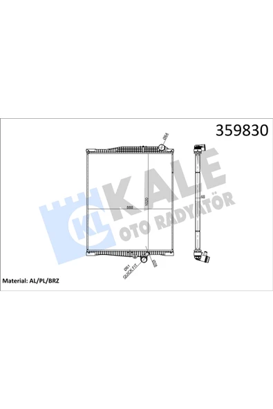 KALE RADYATOR VOLVO FH13 V|4 D13 C