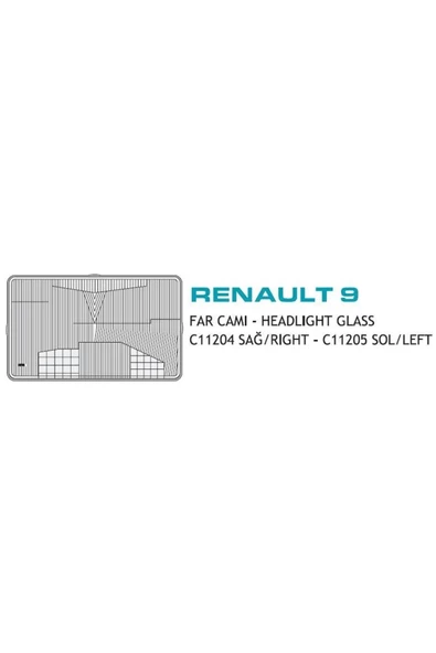 AYFAR FAR CAMI SOL ( RENAULT   R9 ) Uyumlu