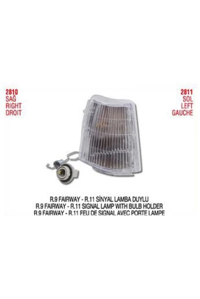 PLEKSAN SINYAL LAMBASI SOL DUYLU ( RENAULT   R11 )