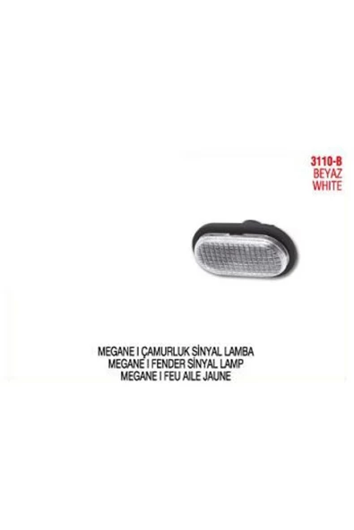 PLEKSAN SINYAL CAMURLUK BEYAZ ( RENAULT   CLIO / R21 ) Uyumlu ürün görseli