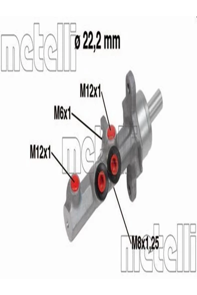 METELLI 05-0721 Fren Ana Merkez 1k1614019f Wf743419 ürün görseli