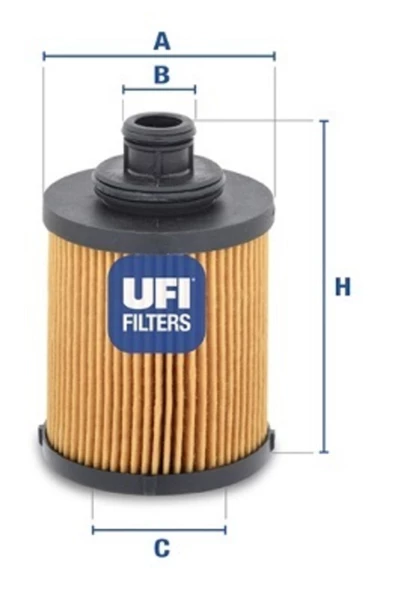 UFI Yağ Filtre Corsa Albea Fıorıno Doblo Grande Punto Lınea Idea Lınea Astra H Combo Corsa D 1.3 Oe ürün görseli