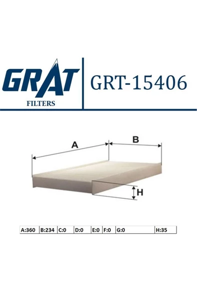 GRAT Polen Fıltresı Vw Crafter Mercedes Sprınter Grt-15406