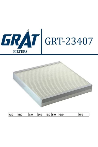 GRAT Kabın Fıltresı -(rover-25 00/rover-45 00/rover-400 90/cıvıc 9600 ) Grt-23407