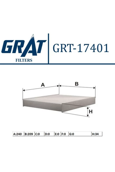 GRAT KABIN FILTRESI  FORD   FOCUS CMAX 03- MONDEO 07-14 - KUGA 08-12