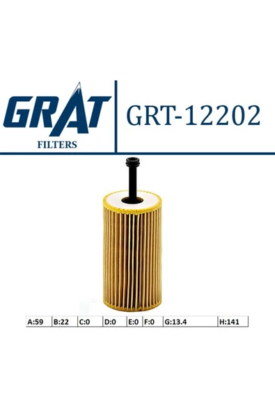 GRAT YAG FILTRESI EKOLOJIK ( PEUGEOT  206-306-307-PARTNER / CITROEN  BERLINGO-C2-C3-SAXO 1.4 1.6 96- )