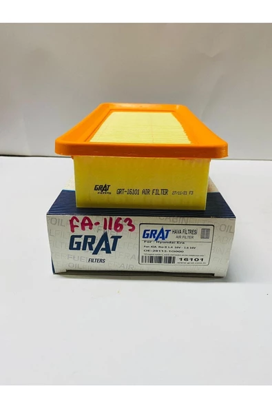 GRAT Hava Filtresi Accent 06=> Era Benzinli 1.4-1.6 / Rıo 05=> 1.4-1.6 Benzinli ürün görseli 1