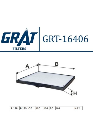 GRAT KABIN FILTRESI - (HYUNDAI  I10 08/11/KIA  PICANTO 04/10 ) ürün görseli 1