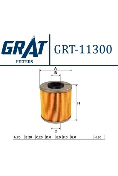 GRAT 7701475229 Mazot Fıltresı Kısa 84mm Master Iı Trafıc Iı Master Iıı Movano Vıvaro 2.5 2.3 M9t 2.5 G9u