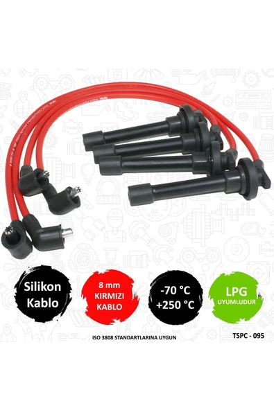 TORK PERFORMANS SILIKON BUJI KABLOSU(HONDA CRX/CIVIC II-III-IV-V /INTEGRA 1.2  1.4 1.5 1.6 1.8 16V Uyumlu