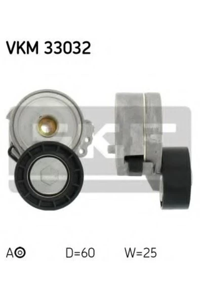 SKF V KAYIS GERGI RULMANI KUTUKLU ( PEUGEOT   PARTNER 1.9 DW8 02 SONRA AC )