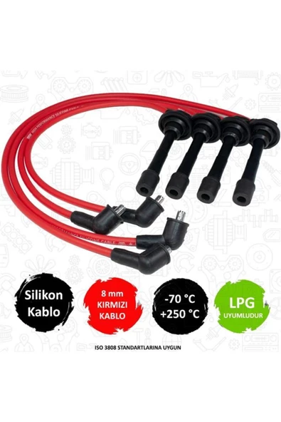 TORK PERFORMANS SILIKON BUJI KABLOSU (TOYOTA  COROLLA 88/92   1.6 AE92