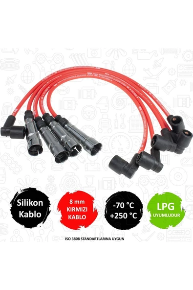 TORK PERFORMANS SILIKON BUJI KABLOSU (VW  BORA/GOLF IV/POLO HB/SEAT  TOLEDO/LEON   1.4-1,6 16V)