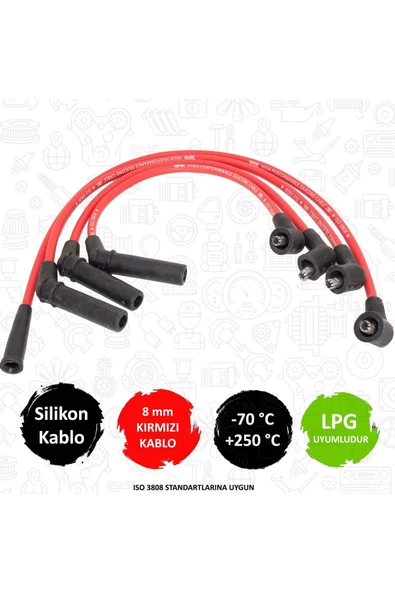 TORK PERFORMANS SILIKON BUJI KABLOSU (TOYOTA  COROLLA 88/92   1.3 2E  )