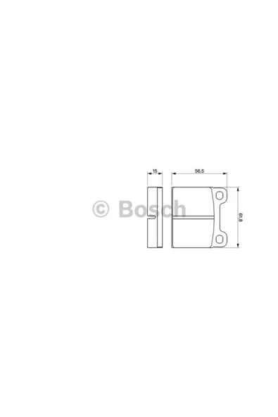 Bosch FREN BALATASI ARKA MERCEDES W115-W116-W123-W126