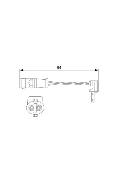 Bosch BALATA FISI ON (MERCEDES W117-176-205-246)