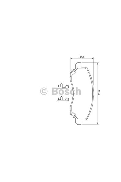 Bosch BALATA FREN ON-(MITSUBISHI  LANCER 03/11/ASX 11/13 )