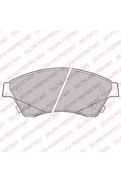 DELPHİ BALATA FREN ON-(OPEL  ASTRA-J 09/12/CHEVROLET  CRUZE 09/12/AVEO 11/12 15 JANT )