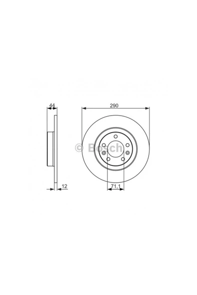 Bosch Arka Fren Aynası P508 1.6vti 1.6thp 1.6hdi 2.0hdi 10 290x12x10
