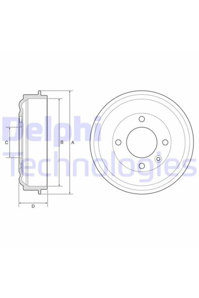 DELPHİ KAMPANA ARKA PEUGEOT 208  2019- / OPEL CORSA F 2019-