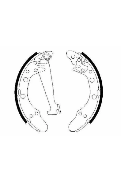 Bosch KAMPANA-EL FREN BALATASI-200X40  (VW POL4 95-18  SEAT IBIZA 02-17  SKODA FABIA 00-14)