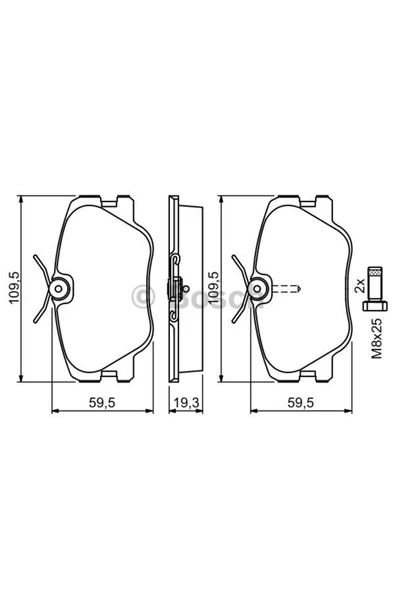 Bosch FREN BALATASI ON (MERCEDES W124 )2094102