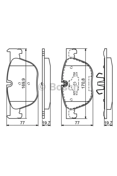 Bosch FREN BALATASI ( BMW E70-E71 / F15-F16 ON ) 0986TB3035