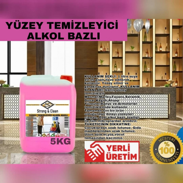Yüzey Temizleyici Alkol Bazlı 5KG - 2