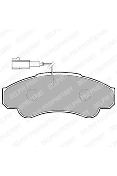 DELPHİ FREN BALATASI ON WVA 23920 (FIAT  DUCATO / PEUGEOT  BOXER / CITROEN  JUMPER 03-1.8Q)--