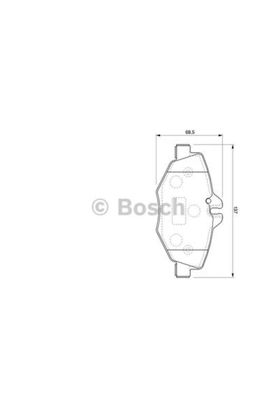 Bosch FREN BALATASI ON (MERCEDES W211)