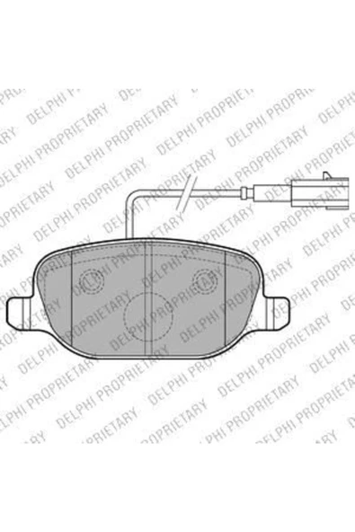 DELPHİ FREN BALATASI ARKA (ALFA ROMEO  GIULIETTA 09/13 1.75TB)
