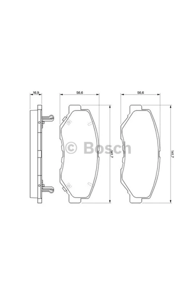 Bosch BALATA FREN ON-(HONDA   CRV 02/06 / CIVIC 2016/ FK-FC5 / ACCORD  03/08 )