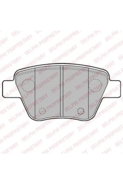 DELPHİ FREN BALATASI ARKA(AUDI A1 1.2TFSI 1.4TFSI 1.6TDI 10-/A3 1.6TDI 09-/ SEAT LEON 1.2TSI 10-/VW BEETLE)
