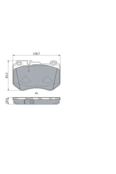 Bosch 986494777 Ön Fren Balatası C Class 14-