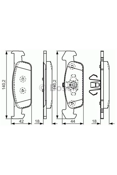 Bosch FREN BALATASI ON CLIO IV SANDERO II SYMBOL II